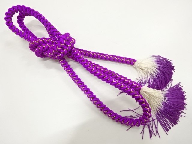JAPANESE KIMONO / HAND-TIED OBIJIME